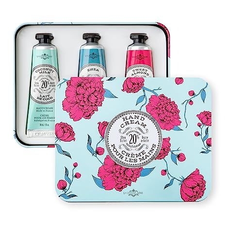 La Chatelaine 20% Shea Butter Hand Cream Trio Tin Gift Set, 3 x 1 fl. oz. (Coconut Milk, Shea, Sw... | Amazon (US)