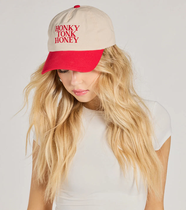 Honky Tonk Honey Two-Tone Baseball Cap | Windsor Stores