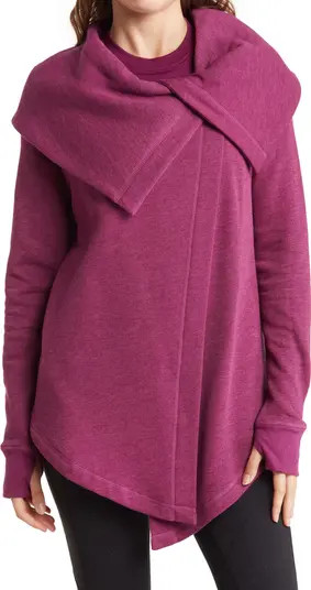 Z by Zella Shooting Star Drape Collar Cardigan | Nordstromrack | Nordstrom Rack