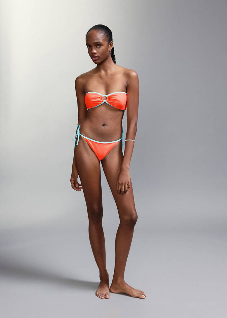 Bandeau bikini with medium-coverage bottoms orange - Teen - XXS - MANGO TEEN | Mango (US/MX/AU)