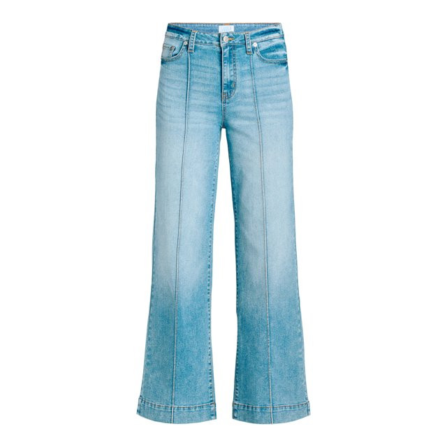 Time and Tru Women's High Rise Wide Leg Jean, 33" Inseam, sizes 4L-20L | Walmart (US)