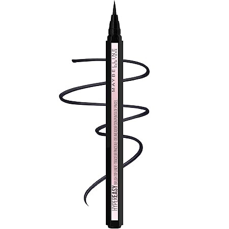 Maybelline Hyper Easy Liquid Pen No-Skip Eyeliner, Satin Finish, Waterproof Formula, Pitch Black,... | Amazon (US)
