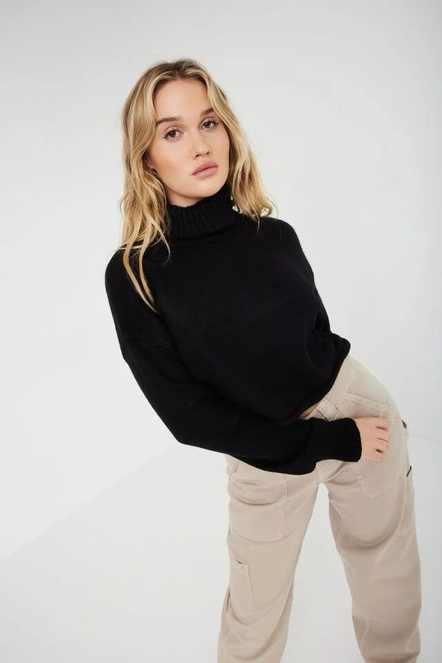 Cropped Turtleneck Sweater | Garage Clothing