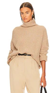 ANINE BING Sydney Sweater in Camel from Revolve.com | Revolve Clothing (Global)