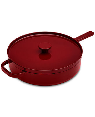 The Cellar Enameled Cast Iron 3.5-Qt. Bordeaux Covered Sauté, Exclusively at Macy's - Macy's | Macy's