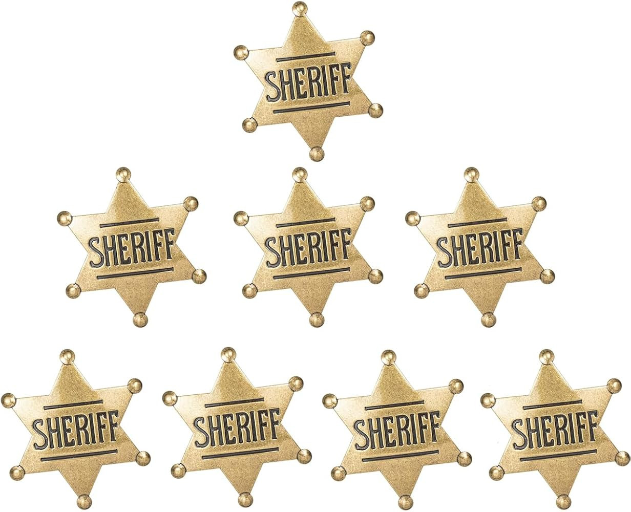 Sheriff Badges Metal for Kids Girls and Adult, Western Police Vest Badge, Deputy Sheriff Badge, C... | Amazon (US)