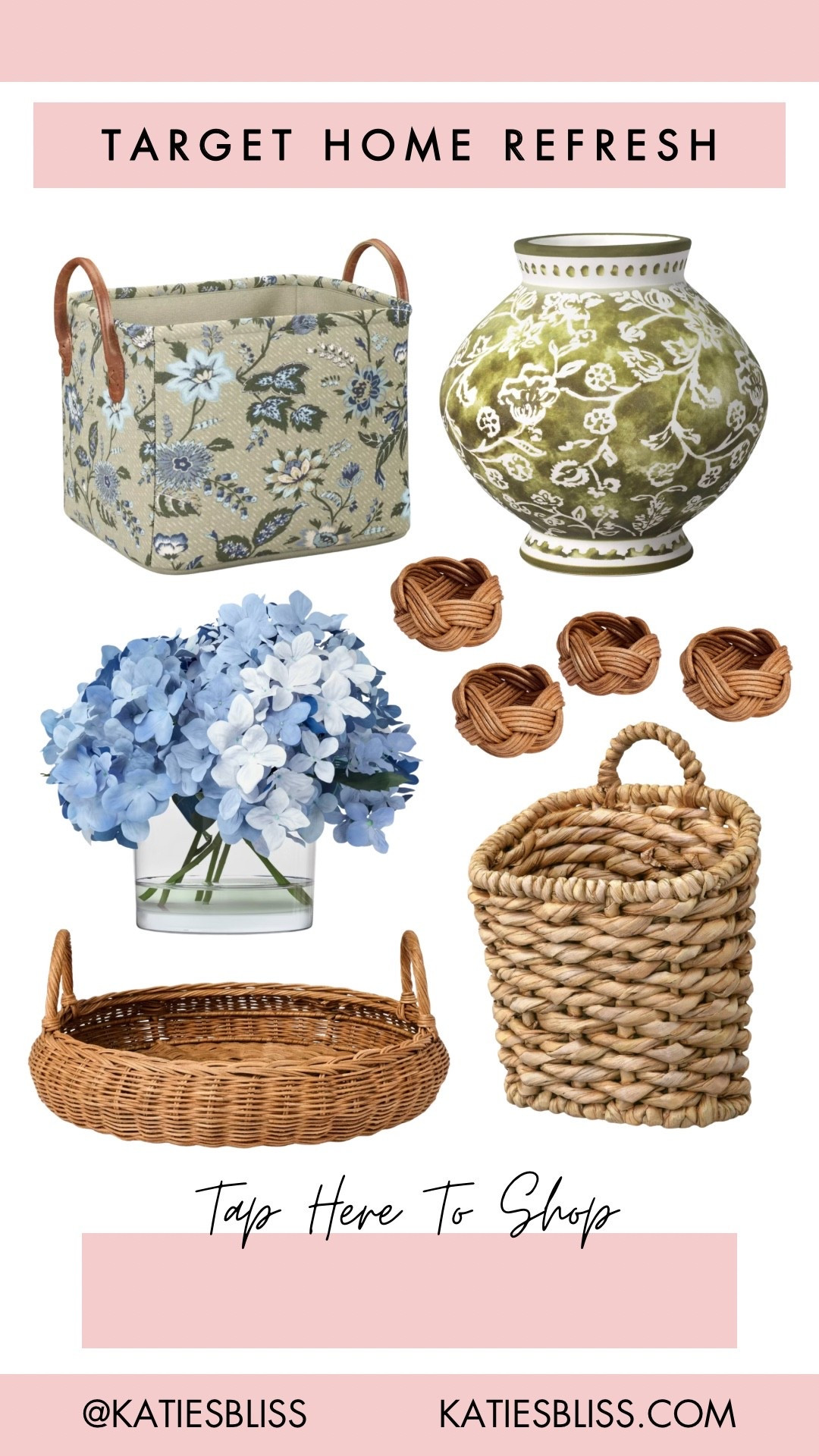 Target home refresh 🤍

Target. Home decor. Basket. Faux flowers. Hydrangea. Napkin rings. Rattan. Vase. Outdoor. Spring. Summer. 



#LTKHome #LTKSeasonal