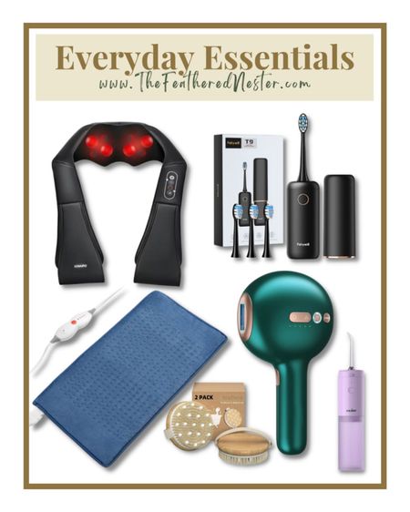 I'm LOVING these everyday essentials! From a cozy massager to easy-to-use personal cleaning essentials, I've got everything I need to stay comfortable and stylish all day long. Whether you're working from home or just getting ready to head out, these items make the perfect everyday addition to your room. So go ahead and shop now—you will thank yourself later!

#LTKunder100 #LTKFind #LTKhome