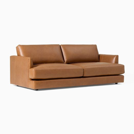 Haven Leather Sofa (60"–108") | West Elm (US)
