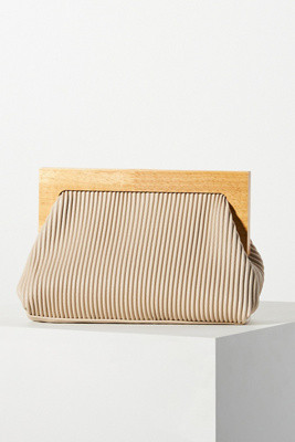 Pleated Vegan Clutch | Anthropologie (US)