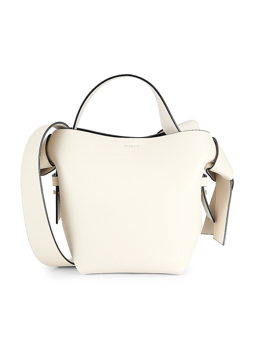 Acne Studios Women's Mini Leather Top Handle Bag - White | Saks Fifth Avenue OFF 5TH