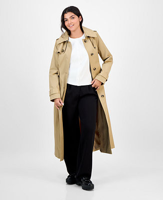 London FogWomen's Hooded Belted Maxi Trench Coat | Macy's