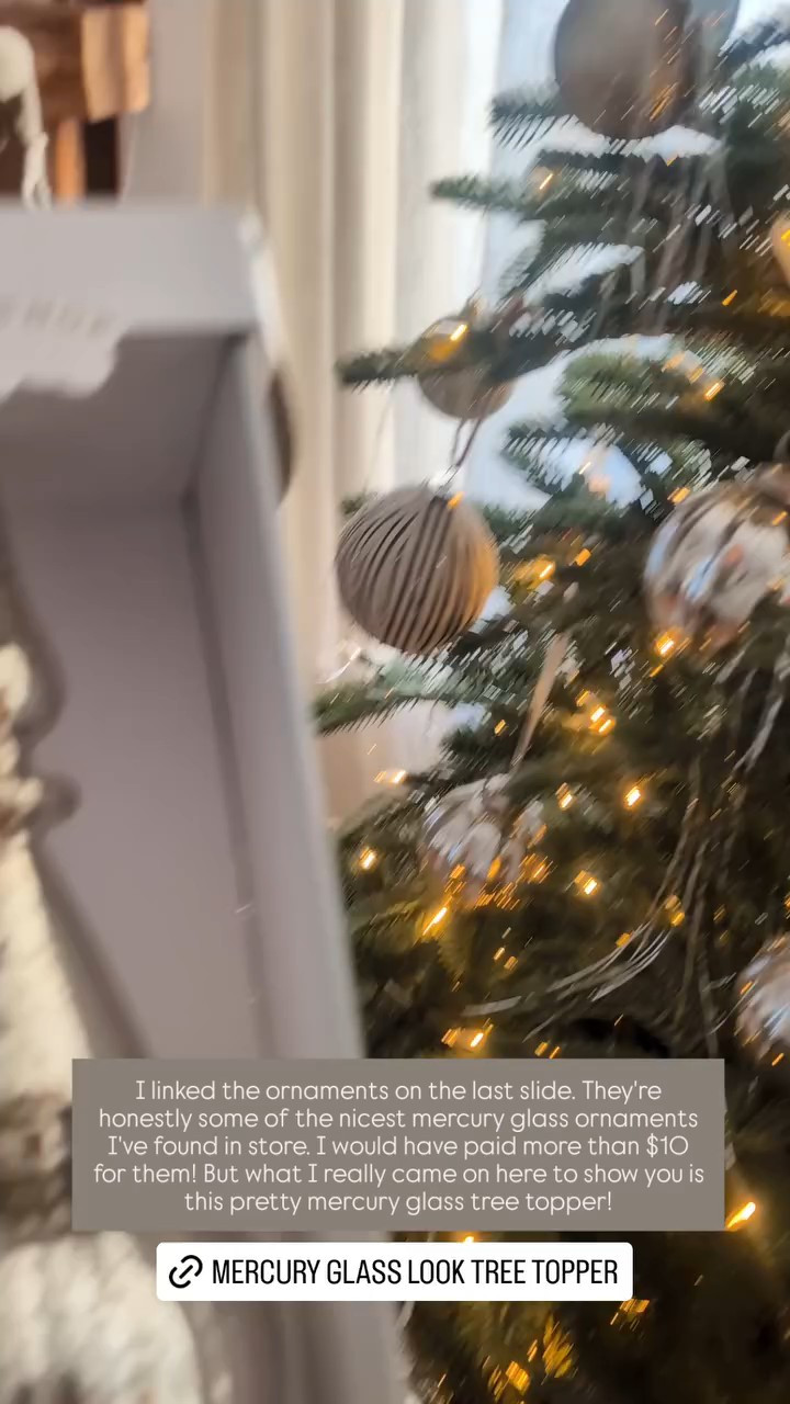 I finally found the perfect tree topper to go with my mercury glass ornaments! Thank you Target!! 

#LTKHoliday #LTKSeasonal #LTKHome