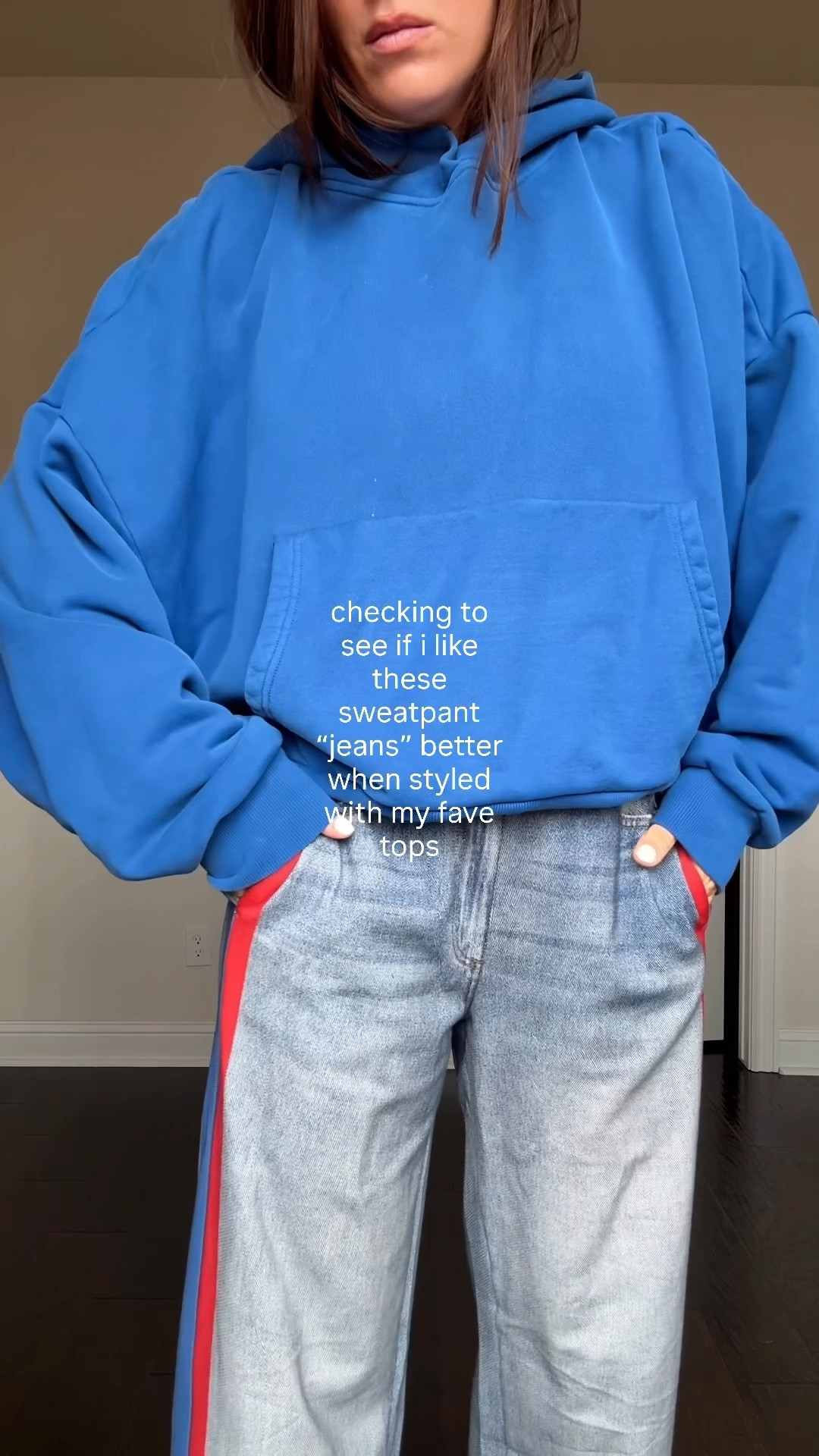 Did this make me like them more? Yes. Enough to feel like sweatpant jeans are worth this kind of money!? Idddkkk 😬 fun to try regardless! Wearing a medium in the pants. 

*striped tee is polo Ralph Lauren, out of stock but will alert the masses if it ever comes back 

#LTKTall #LTKgrwm #LTKootd