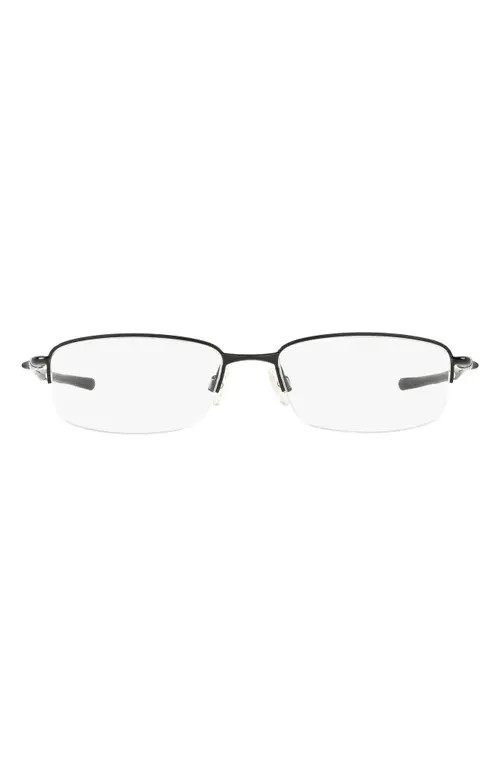 Oakley Clubhouse 52mm Semi Rimless Optical Glasses in Black at Nordstrom | Nordstrom