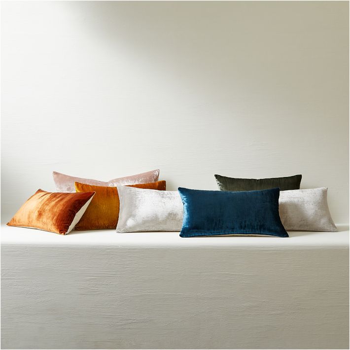 Lush Velvet Lumbar Pillow Cover | West Elm (US)