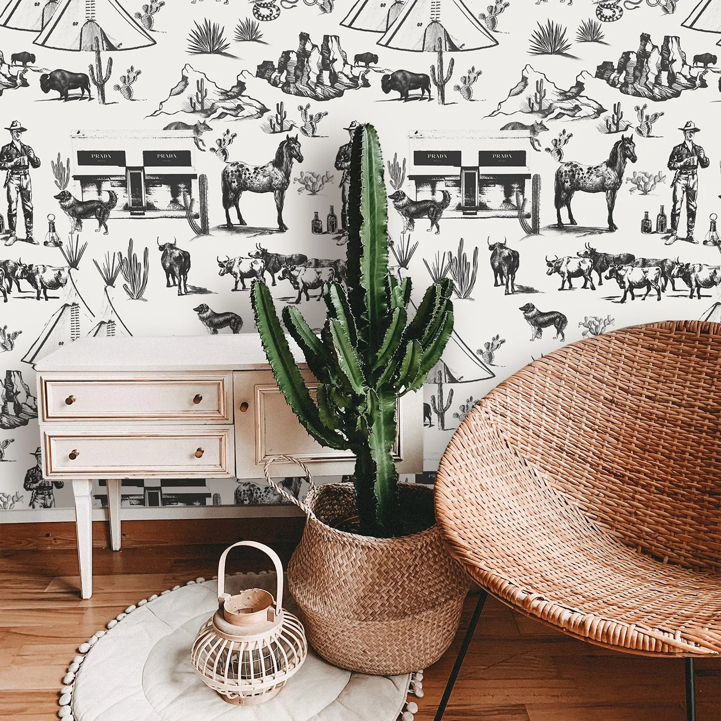Marfa Toile Wallpaper | Katie Kime Inc
