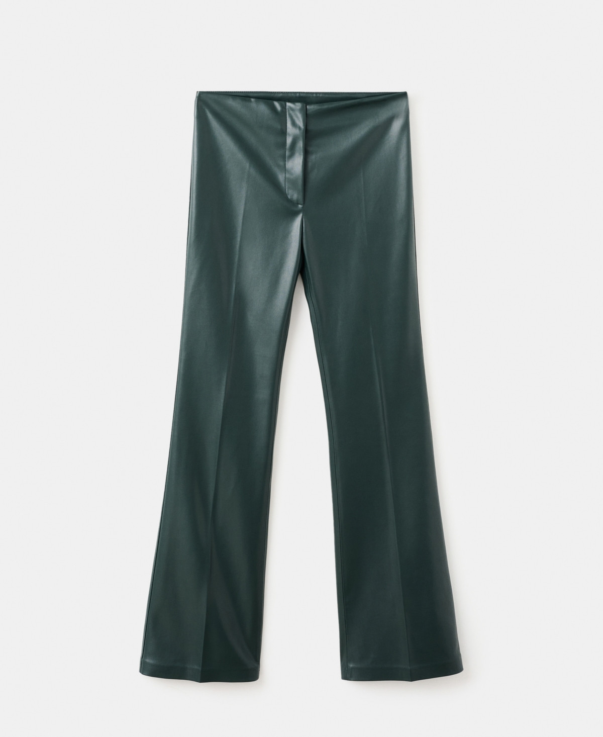 Mango Women's Faux-Effect Flared Pants - Green | Macy's