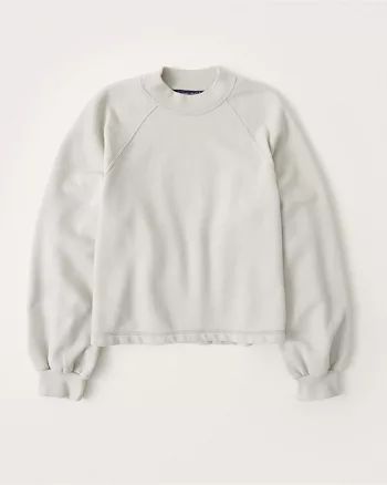 Womens Mini Mockneck Sweatshirt | Womens Tops | Abercrombie.com | Abercrombie & Fitch (US)
