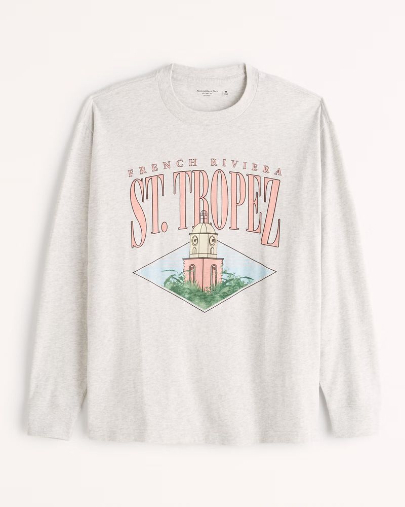 Relaxed Long-Sleeve Graphic Tee | Abercrombie & Fitch (US)