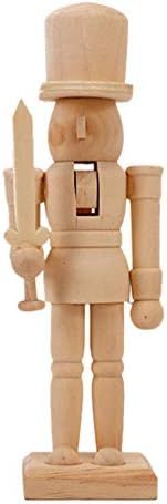 BESPORTBLE Christmas Craft Wood Nutcracker Wooden Nutcracker Figurines Unfinished Wood Nutcracker... | Amazon (US)