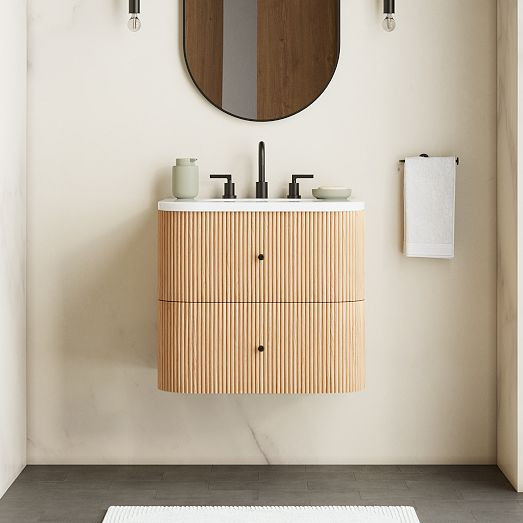Ellington Floating Single Bathroom Vanity (24"–36") | West Elm (US)