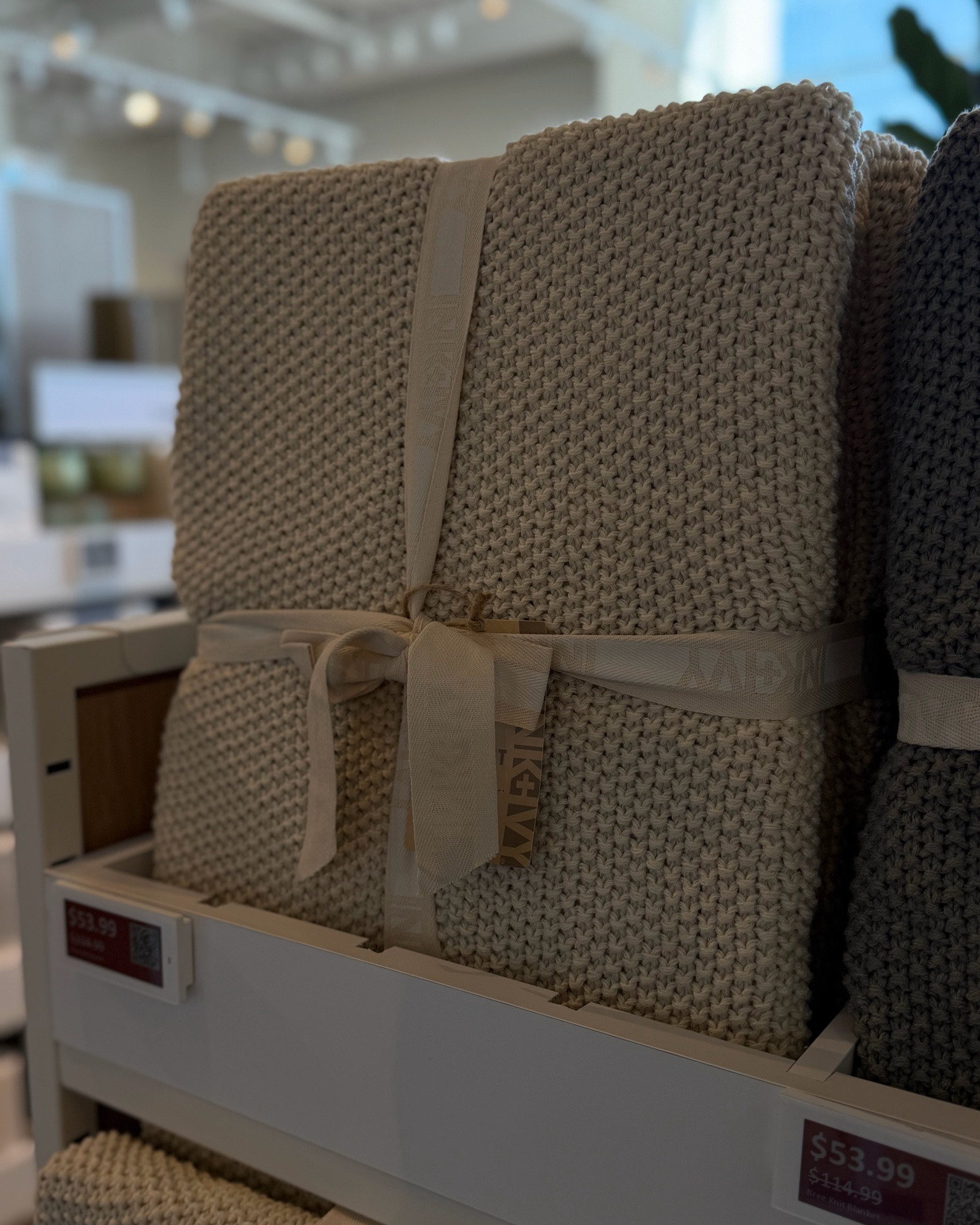 These bed blankets were so gorgeous. I loved the colors, the deep blue and the putty beige 54% off right now their bed blankets. I would love to see them wrapped at the end of the bed as well.

#LTKHome #LTKSaleAlert