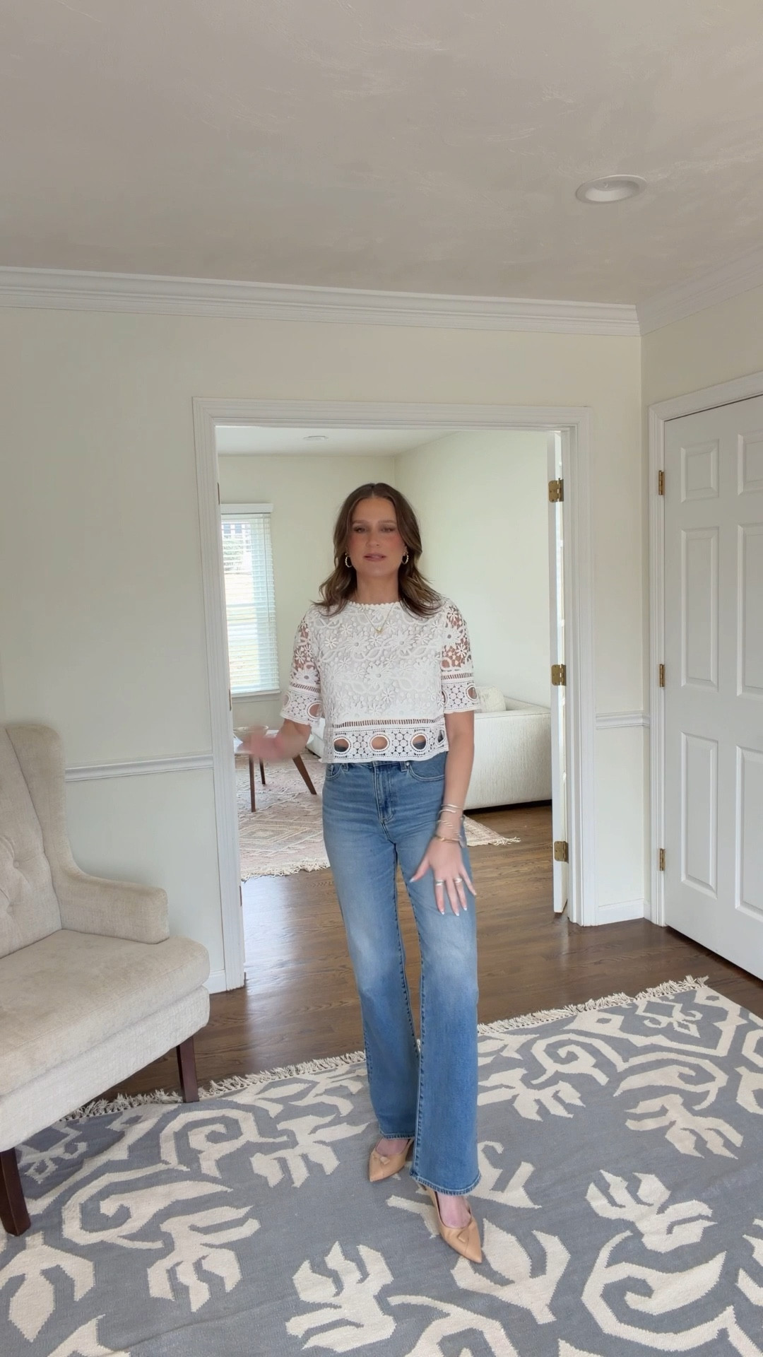 Outfit of the day! My top is old but linking some adorable lace alternatives. These pistola jeans are so comfy!

#LTKOver40 #LTKootd #LTKgrwm