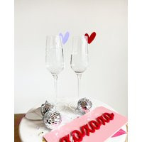 New Heart + Lips Acrylic Drink Markers | Etsy (US)