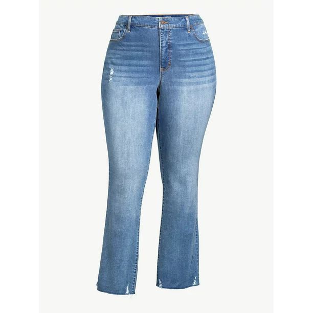 Sofia Jeans by Sofia Vergara Women's Plus Size High Rise Skinny Kick Bootcut Jeans - Walmart.com | Walmart (US)