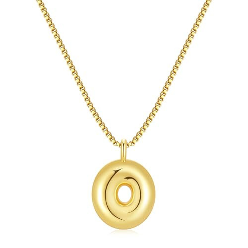 8YEARS Gold Letter Necklace for Women, 18K Gold Plated Initial Pendant Necklaces Dainty 26 Alphabet Charm Necklace Trendy Jewelry Gift | Amazon (US)