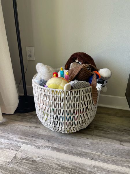 Large basket for kids or dog toys or even for blankets