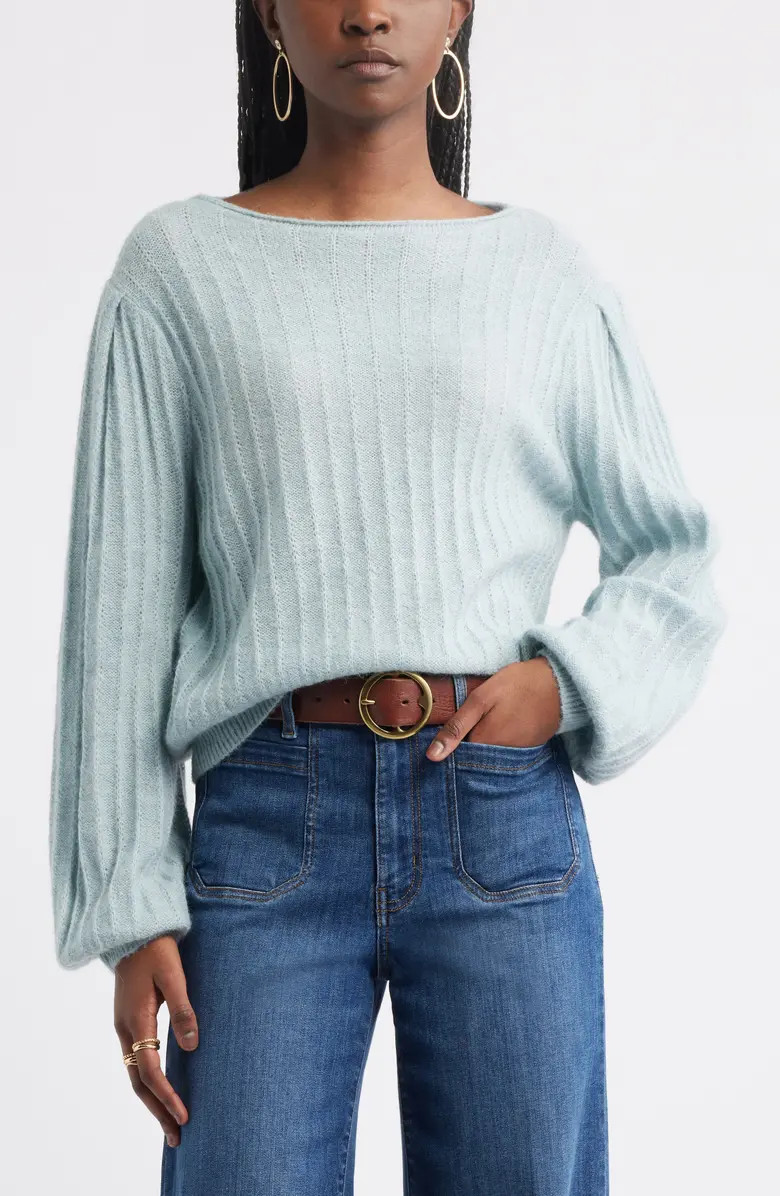 Treasure & Bond Alpaca & Wool Blend Rib Sweater | Nordstrom | Nordstrom