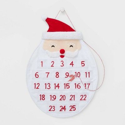 Fabric Santa Advent Calendar - Wondershop&#8482; | Target