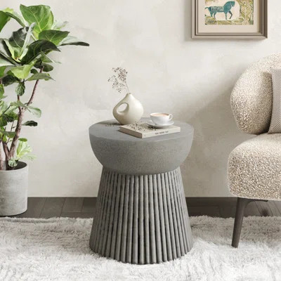 Kaiden Lightweight Concrete Side Table | Wayfair North America
