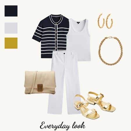 Navy, white and gold for summer days!!! 

#LTKstyletip #LTKSeasonal #LTKFind