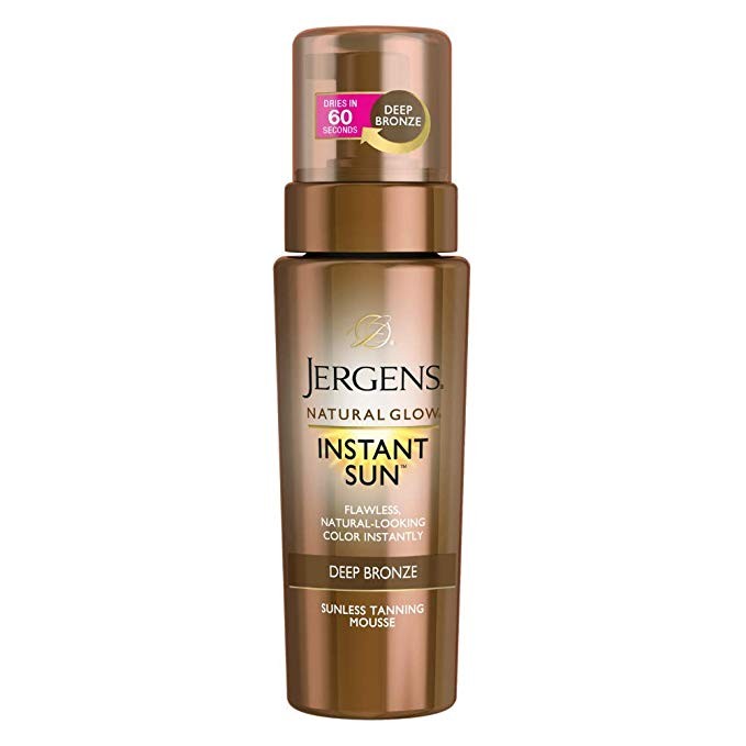 Jergens Natural Glow Instant Sun Body Mousse, Self Tanner for Deep Bronze Tan, Sunless Tanning Bo... | Amazon (US)
