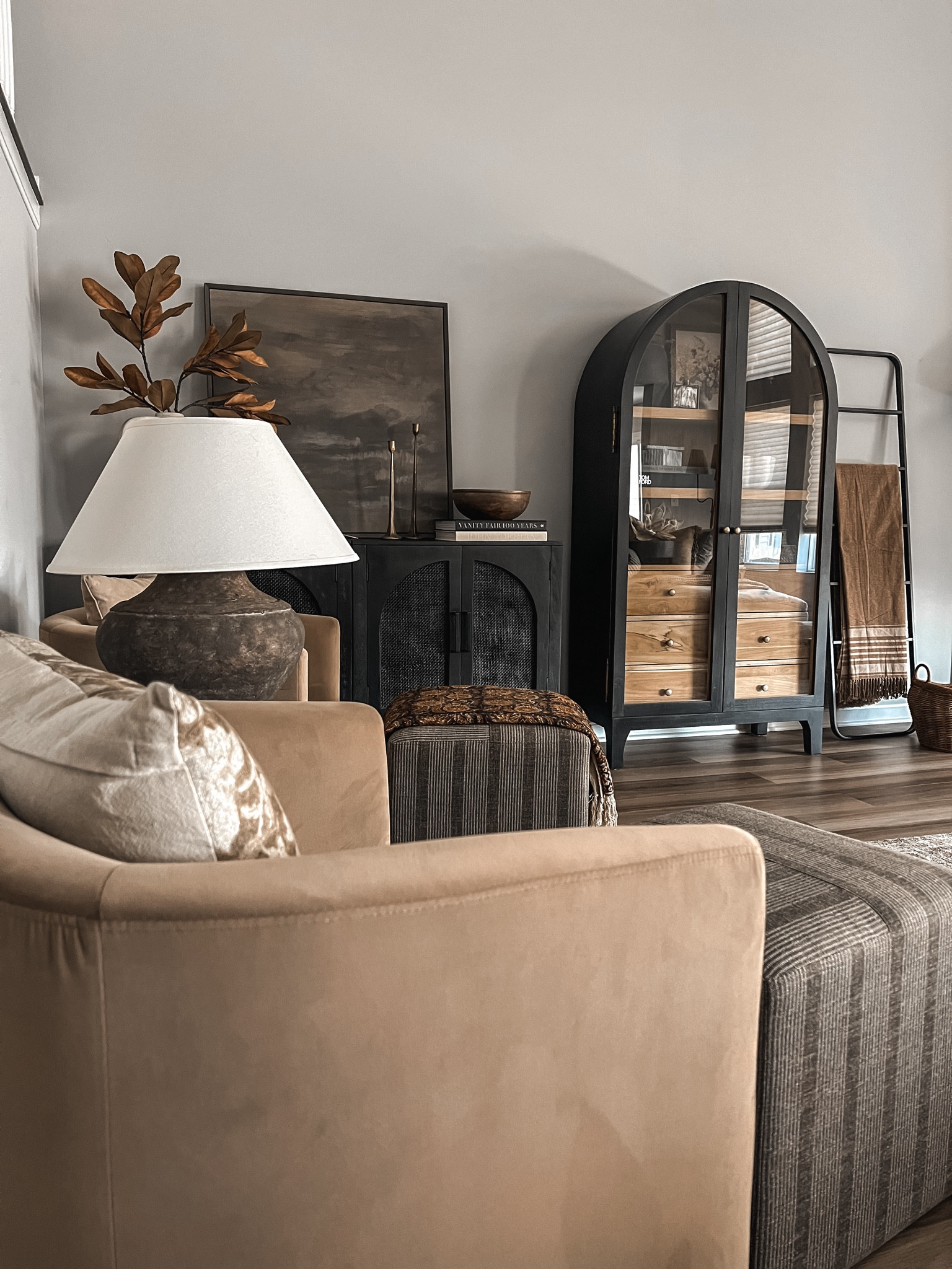 Fall Styling | Living Room | Sideboard Styling | Console Styling | Hutch Cabinet | Fall Art | Accent Chair | Ottoman | Target Finds | Table Lamp

#LTKStyleTip #LTKSeasonal #LTKHome