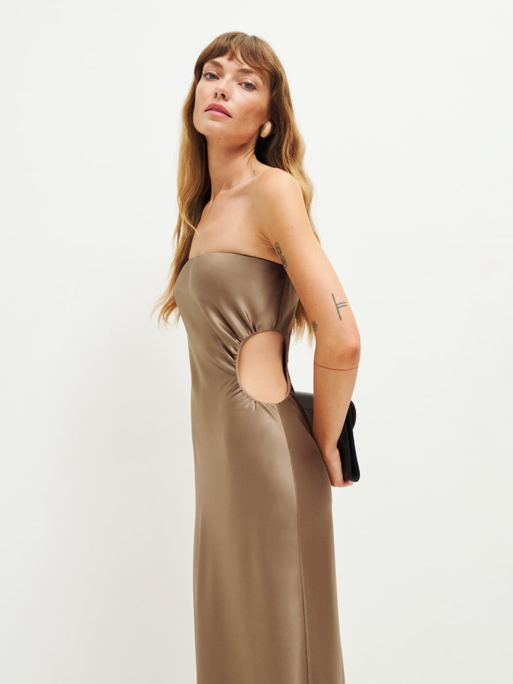 Nevaeh Satin Dress | Reformation (Global)