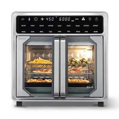 Kitchen Elite 16 Qt French Door Air Fryer Oven, Countertop Cooker w/ LED Display | Target