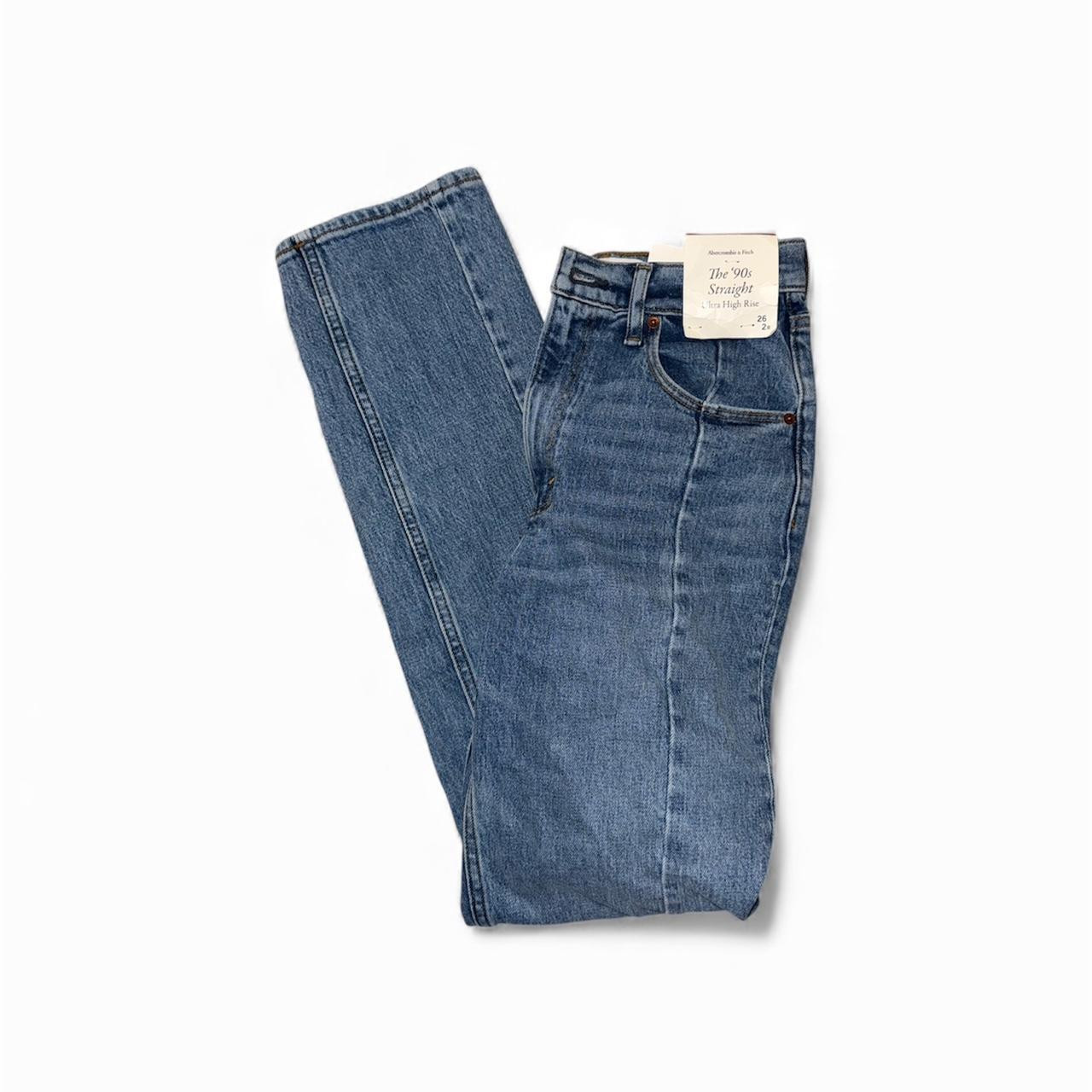 Abercrombie & Fitch Women's Jeans - Blue - 2 | Depop US