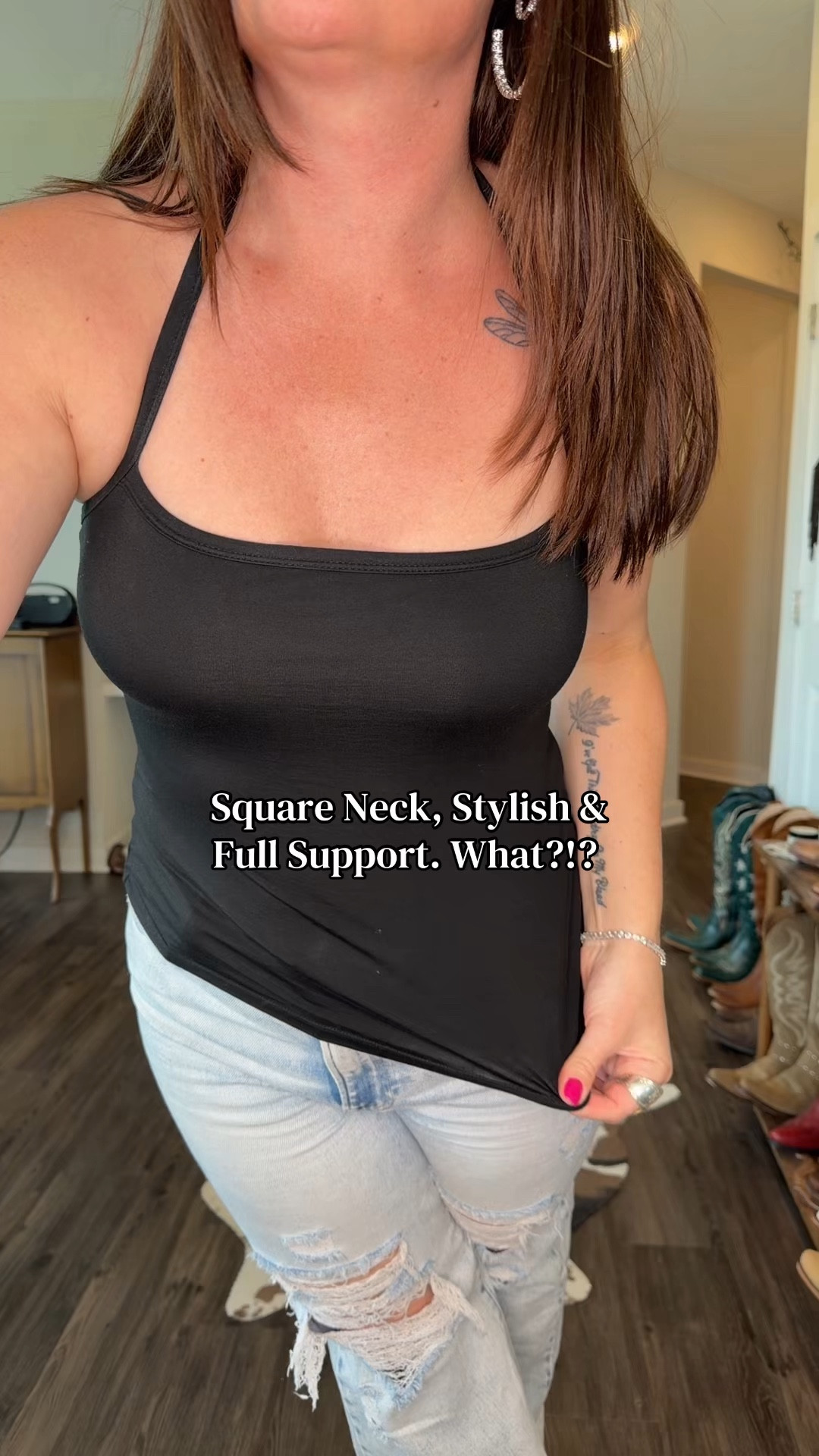 My favorite top for spring and summer? This Klassy square neck halter. Save with code TINAKLASSY1 🤎 Runs true to size.

#outfitinspo #springstyle #styleessentials 