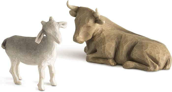 Willow Tree Ox and Goat Nativity Figures, Offering Warmth and Protection, Build On A Holiday Trad... | Amazon (US)