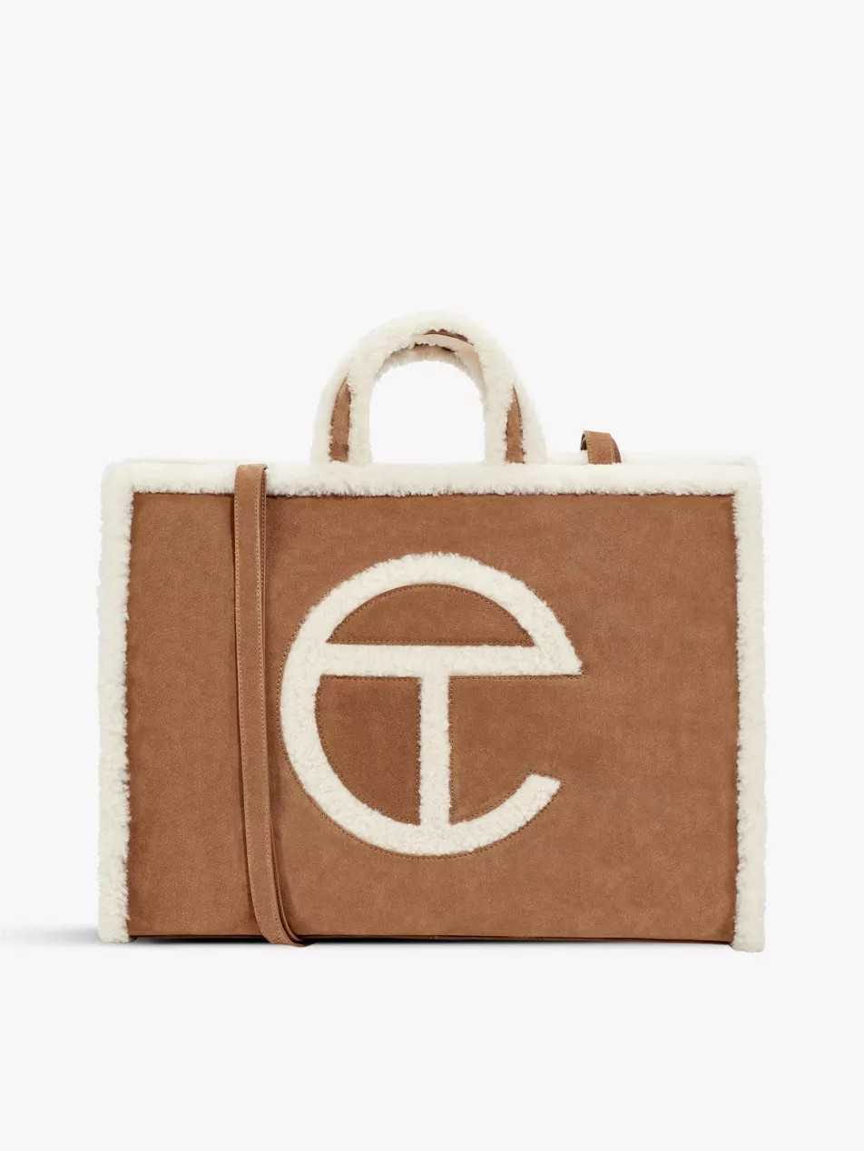 UGG X Telfar large suede tote bag | Selfridges