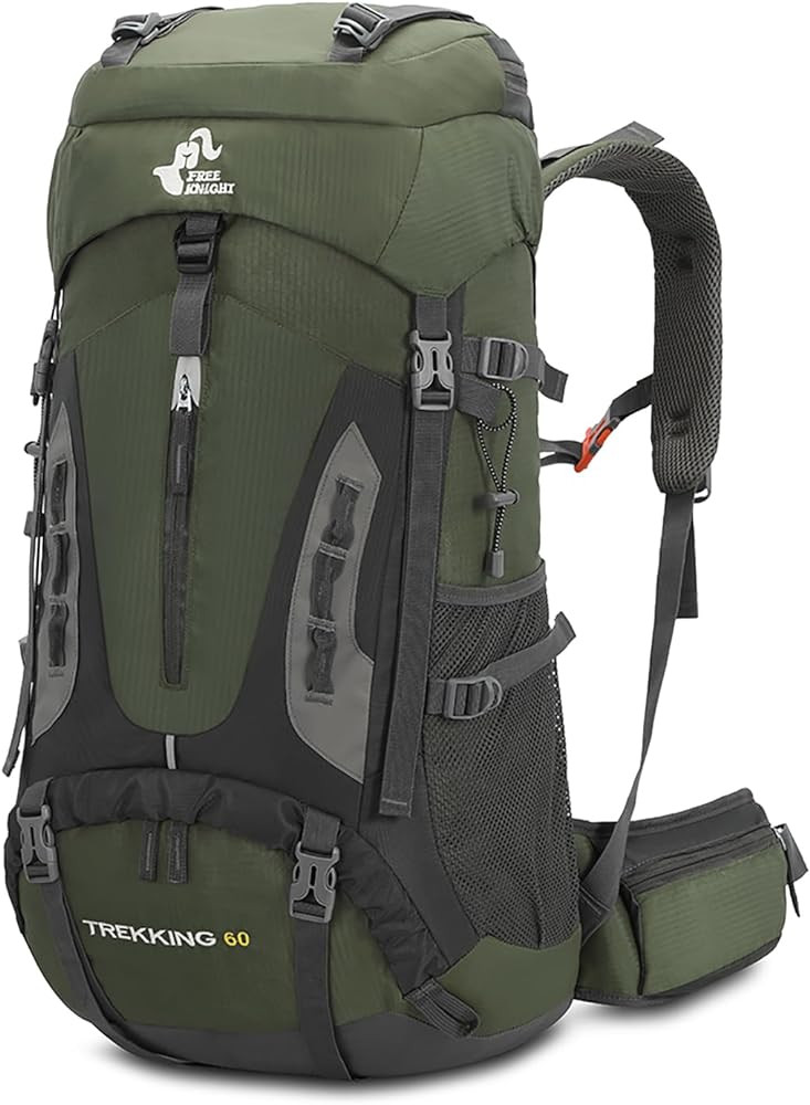 Bseash 60L Hiking Camping Backpack with Rain Cover, Waterproof Large Capacity Outdoor Sport Trave... | Amazon (US)