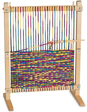 Melissa & Doug Wooden Multi-Craft Weaving Loom (Arts & Crafts, Extra-Large Frame, Frustration-Fre... | Amazon (US)