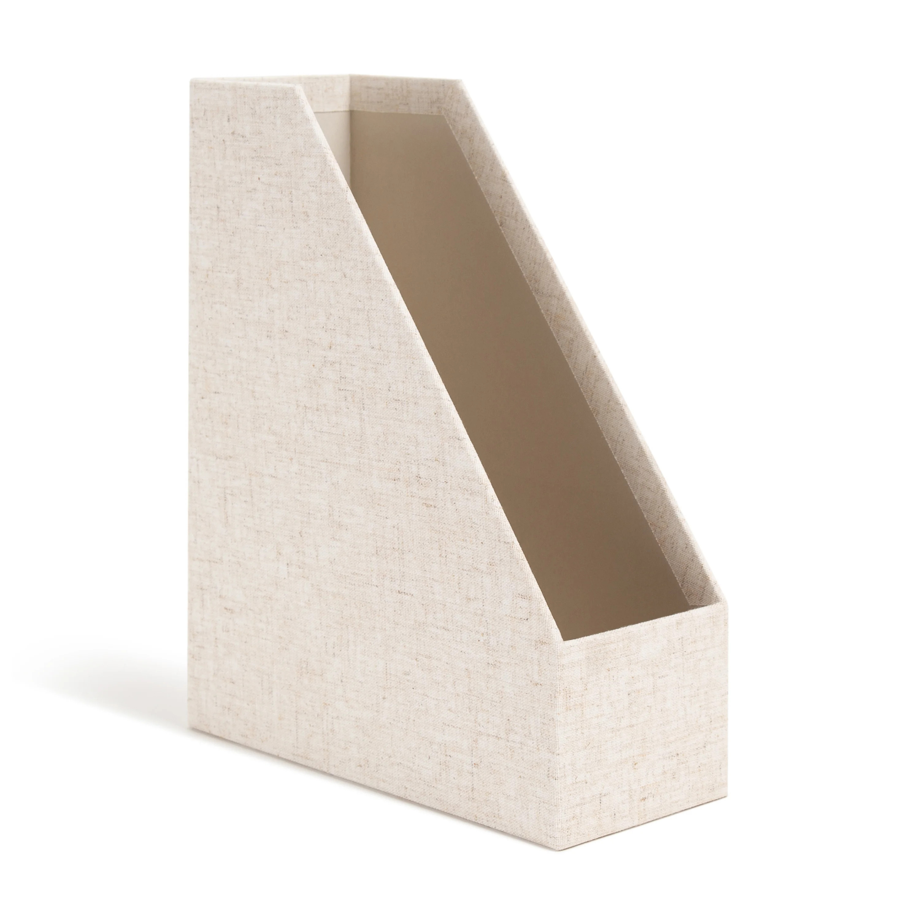 U Brands Linen Magazine File Holder, Beige Linen Finish, Beige, 1 Count, 5388U - Walmart.com | Walmart (US)