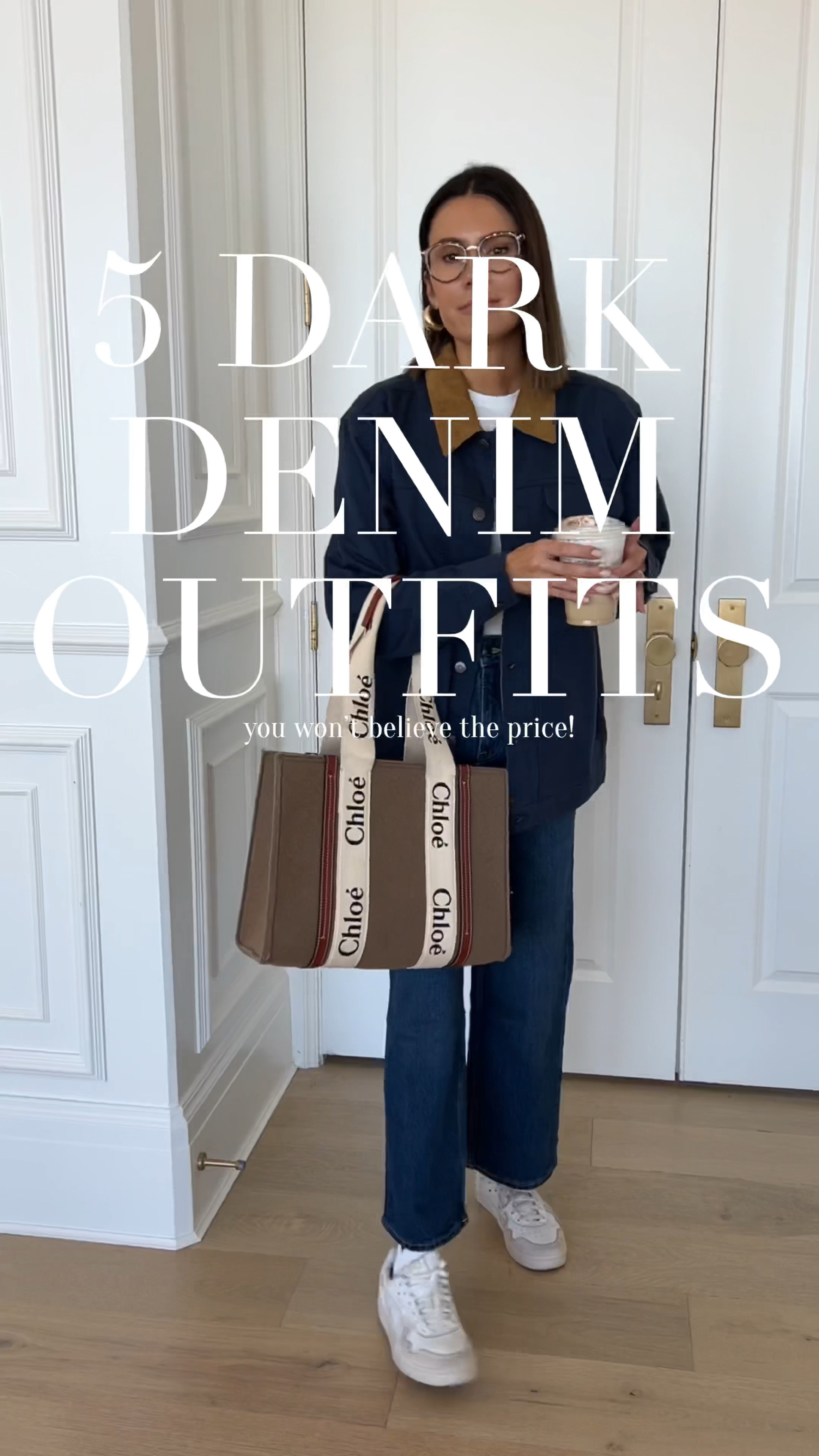 5 dark denim outfits for fall 🤎🍂 my wide leg jeans are currently on sale for $11! They are such good quality and so comfy.

Sizing:
Navy jacket - medium
Jeans - 0 (I’m normally 25/26, order your smaller size)
Plaid blazer- large (runs small- size up 1 for normal or size up 2 for oversize look)
White tshirt- small
Grey tshirt - medium
Gray sweatshirt - medium 
Sneakers - TTS 
Loafers - TTS

Fall outfit; fall style; mom style; dark denim; dark jeans; wide leg jeans; casual style; plaid blazer; denim jacket; Walmart fashion; Walmart; Christine Andrew 

#LTKstyletip #LTKsalealert #LTKSeasonal