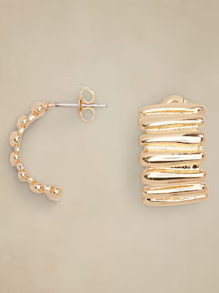 Bar Curve Earrings | Banana Republic Factory