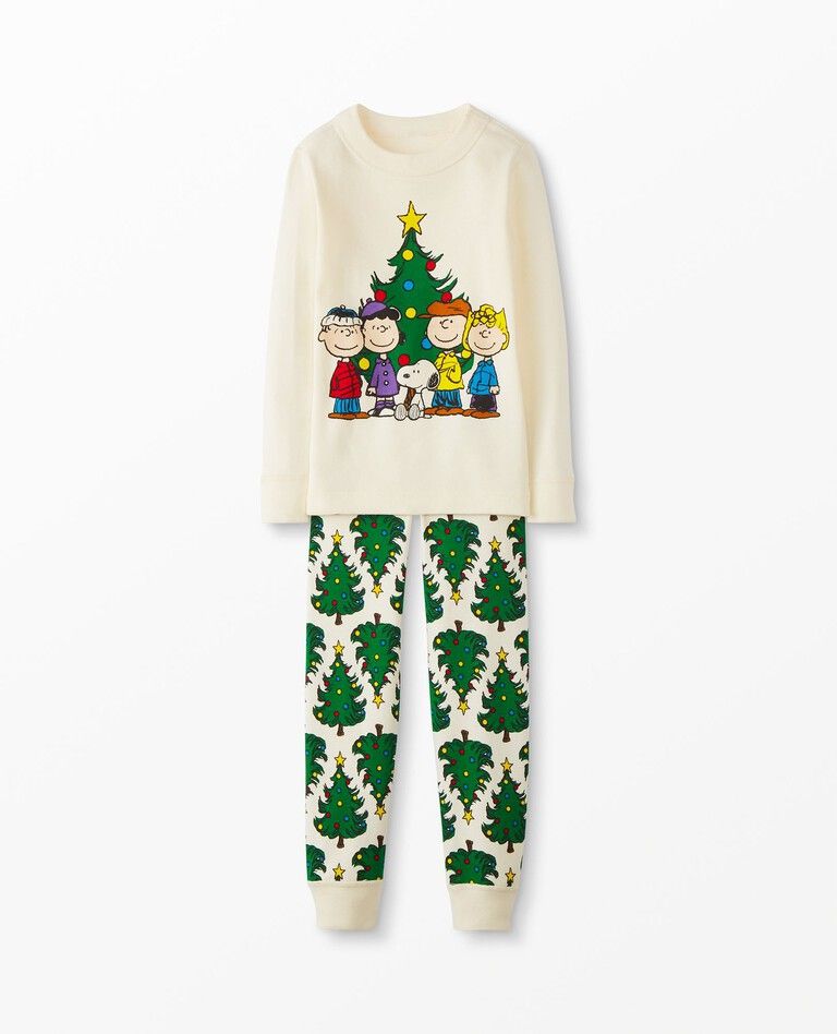 Peanuts Holiday Long John Pajama Set | Hanna Andersson